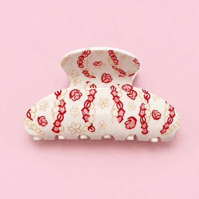 Floral Printed Hair Claw Clips | 40H1244