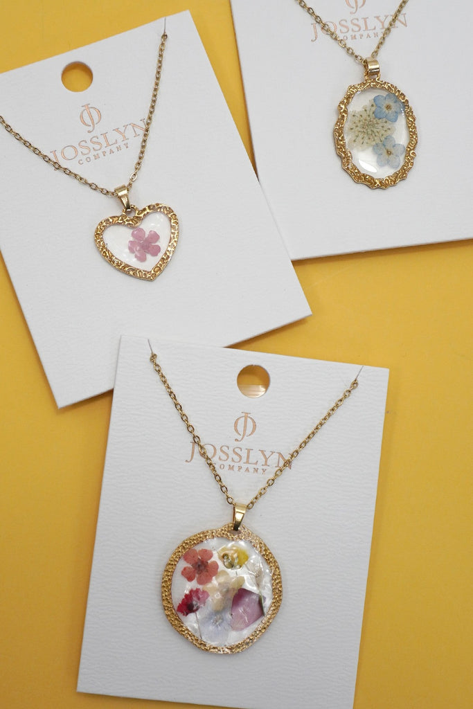 18K STAINLESS STEEL TARNISH FREE FLOWER NECKLACE | 40NK9526