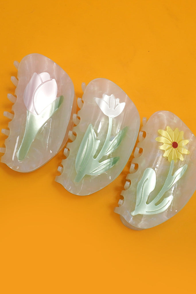 JUMBO FLOWER HAIR CLAW CLIPS | 40H970