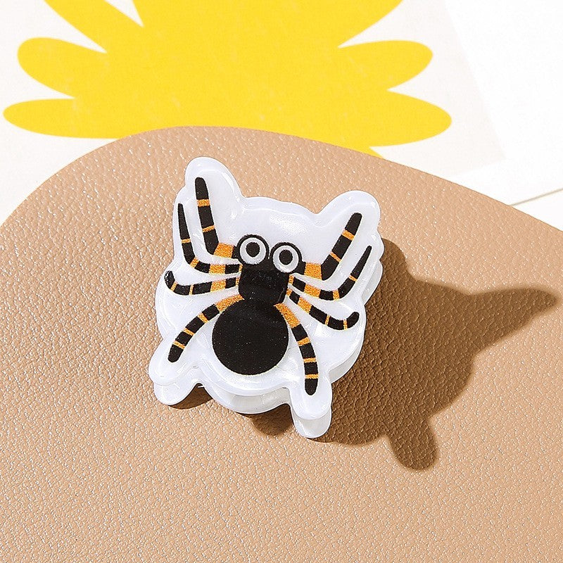 HALLOWEEN PUMPKIN GHOST SET OF 4 HAIR CLAW CLIPS | 40H973