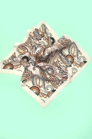 PAISLEY PINK SILKY FEEL BANDANA SCARF | 40SC665