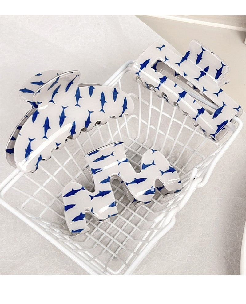 FRESH FISH STYLE RECTANGLE HAIR CLAW CLIPS | 40H976