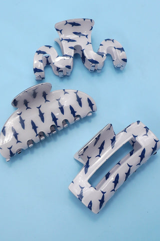 FRESH FISH STYLE RECTANGLE HAIR CLAW CLIPS | 40H976