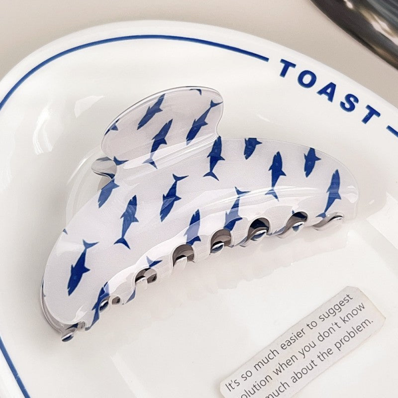 FRESH FISH STYLE RECTANGLE HAIR CLAW CLIPS | 40H976