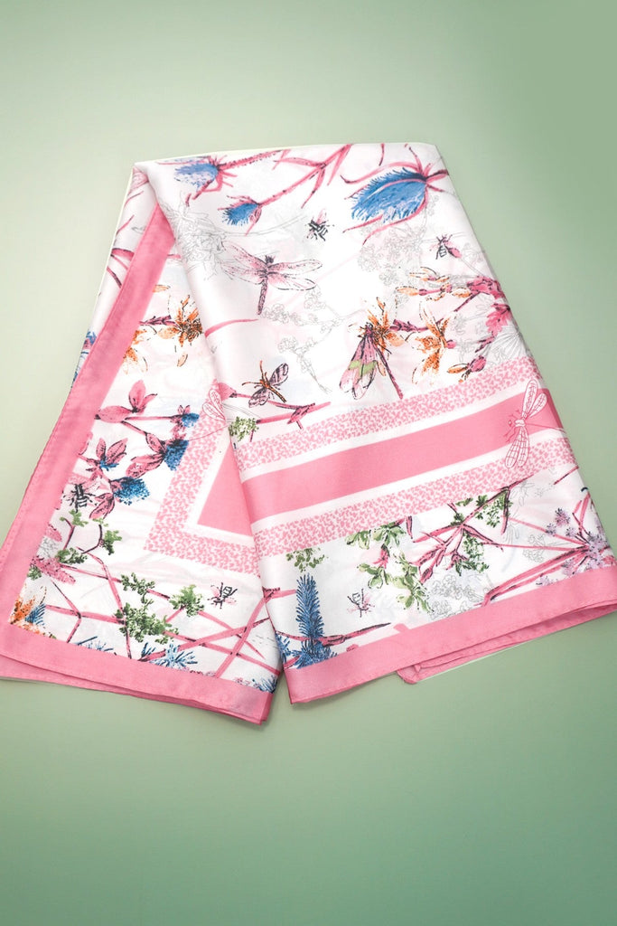 LARGE PRINT SILKY FEEL BANDANA SCARF | 40SC673