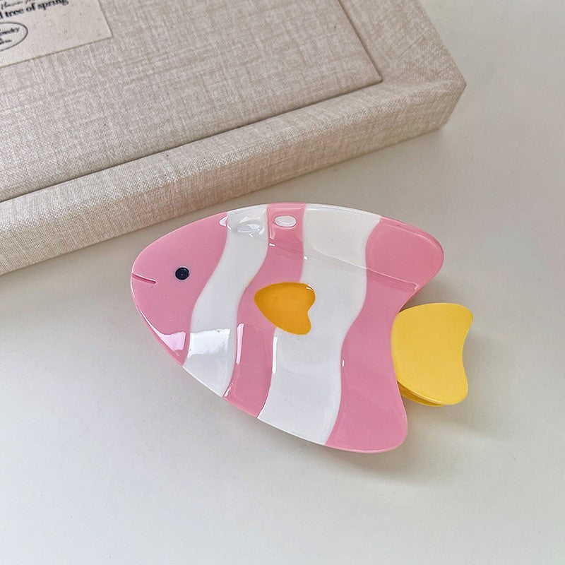 VIBRANT OCEAN SEA FISH HAIR CLAW CLIPS | 40H978