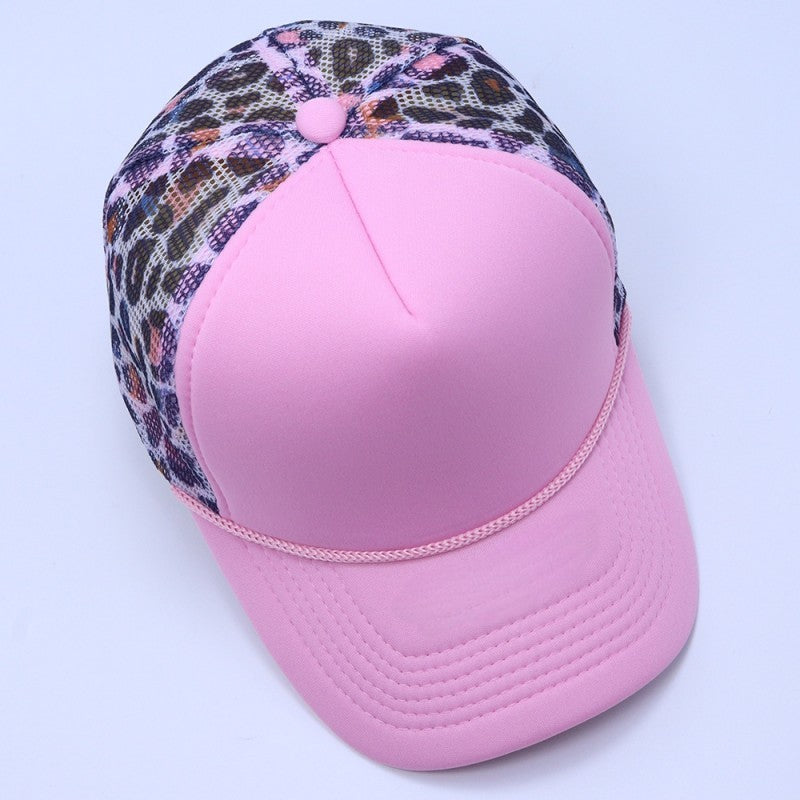 TRUCKER HAT CHECKER FOAM FRONT ANIMAL MESH CAP | 40HW740