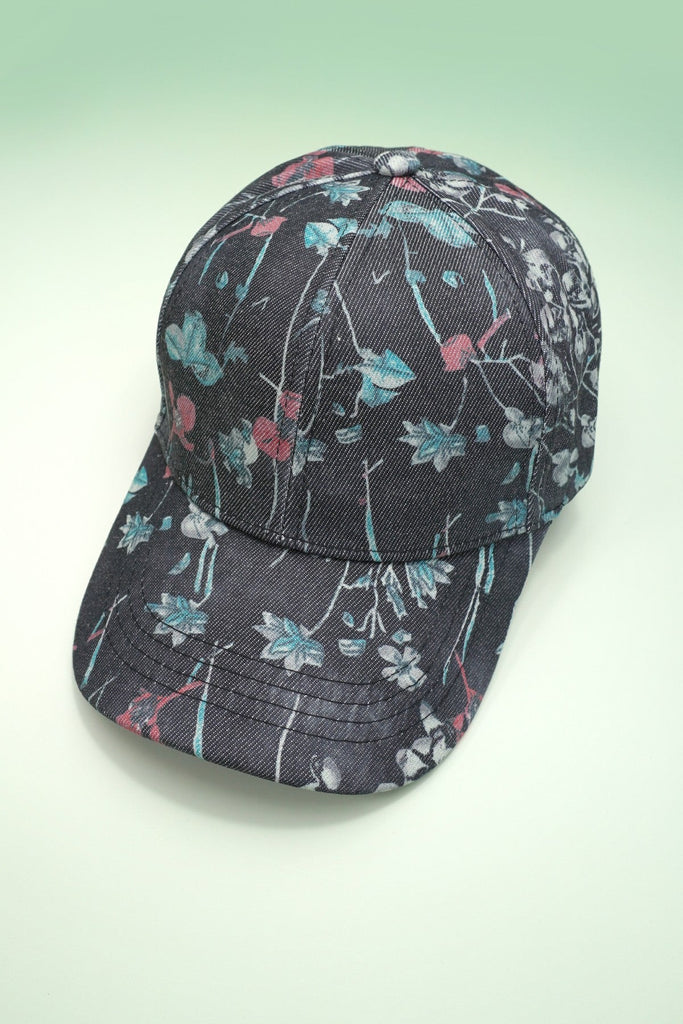 FLORAL JEAN CASUAL BASEBALL CAP | 40HW741