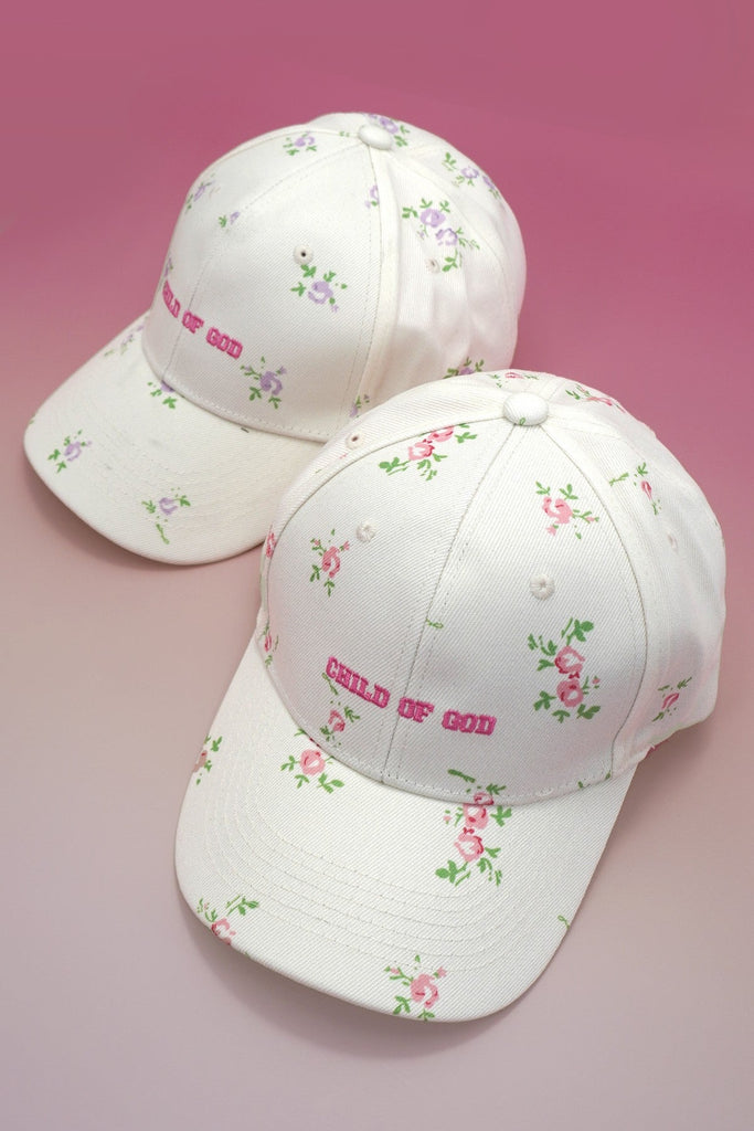 FLORAL CHILD OF GOD CASUAL BASEBALL CAP | 40HW742