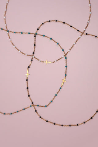 18K STAINLESS STEEL TARNISH FREE CROSS NECKLACE | 40NK9539