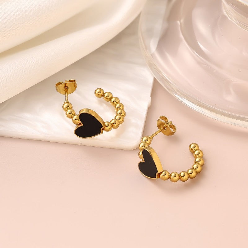 18K Stainless Steel Tarnish Free Waterproof Hoop | 40E399