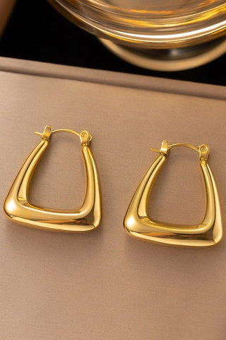 18K STAINLESS STEEL WATERPROOF TARNISH FREE HOOPS | 40E410