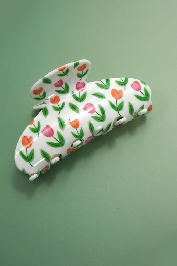 FLORAL FLOWER COTTAGECORE HAIR CLAW CLIPS | 40H988