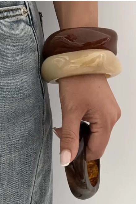 LUXURY IRREGULAR SQUARE SHAPE CUFF BANGLE | 40B5188