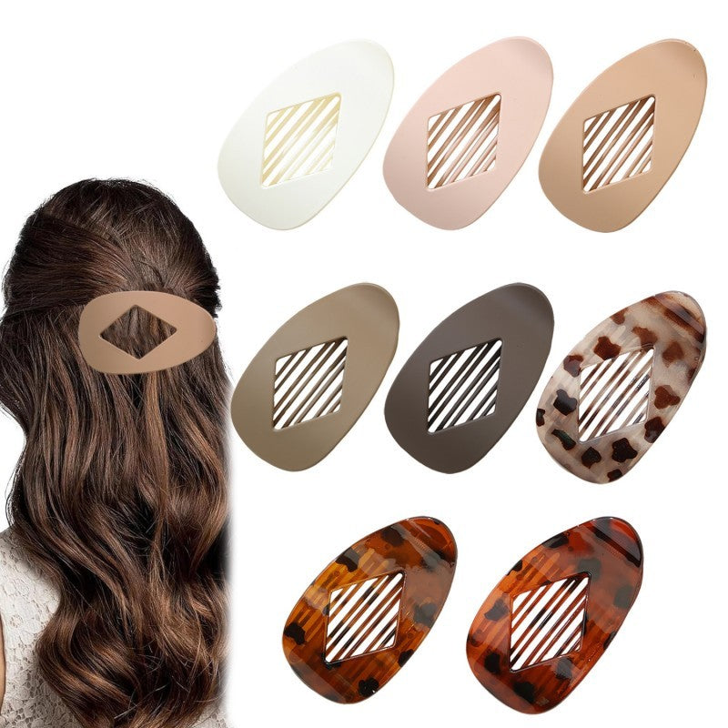 Jumbo Lay Flat Oval Hair Claw Clips Secure Styling | 40H991