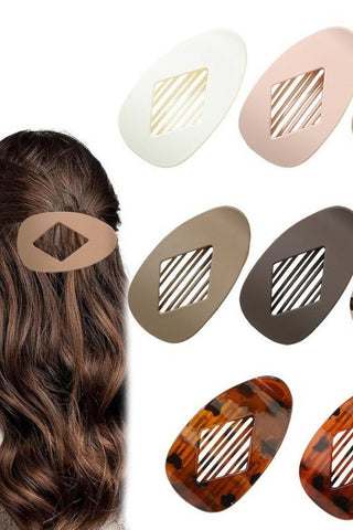 Jumbo Lay Flat Oval Hair Claw Clips Secure Styling | 40H991