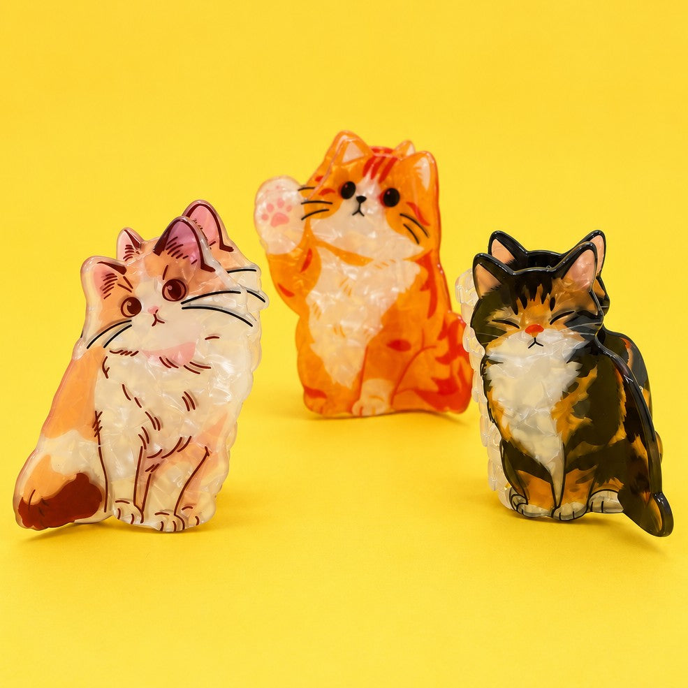 Cat-Shaped Hair Claw Clips | 40H1231