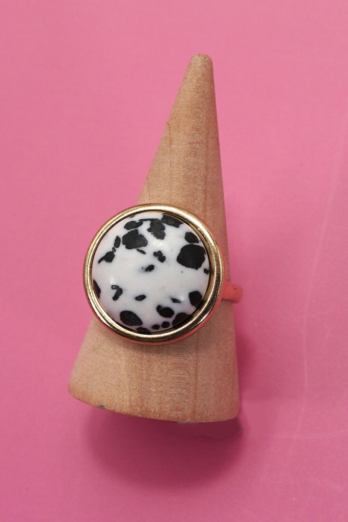 NATURAL STONE COCKTAIL STATEMENT RING | 80R084