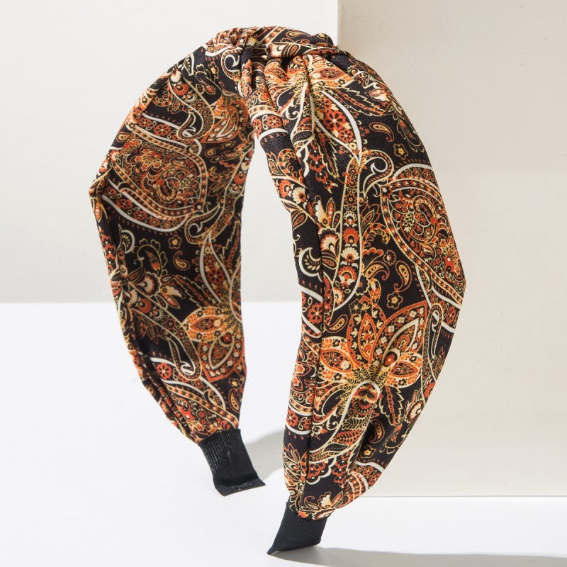 FLORAL PAISLEY PATTERN VINTAGE HAIR BAND BANGS | 40HB186