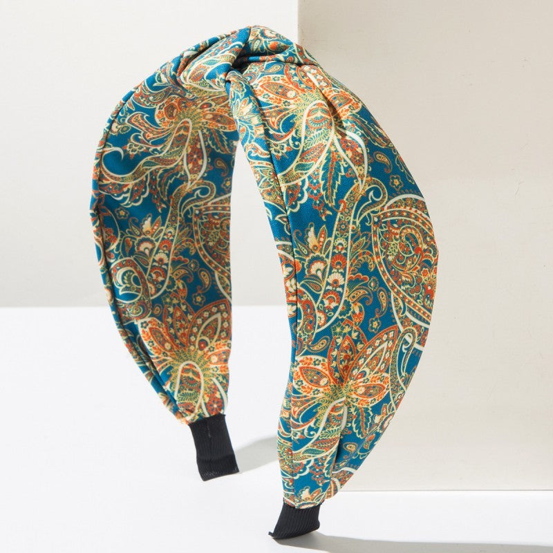 FLORAL PAISLEY PATTERN VINTAGE HAIR BAND BANGS | 40HB186