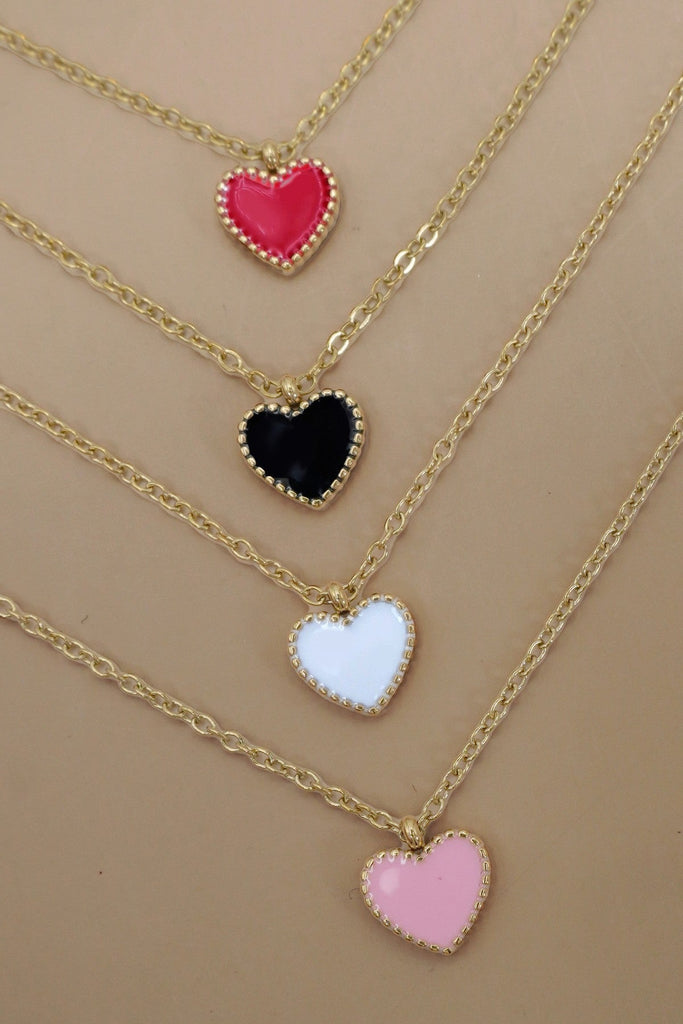 18K STAINLESS STEEL TARNISH FREE HEART NECKLACE | 40NK9569