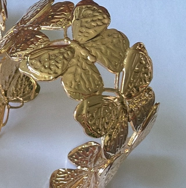 OPEN CUT BUTTERFLY ADJUSTABLE BANGLE BRACLET | 80B1533