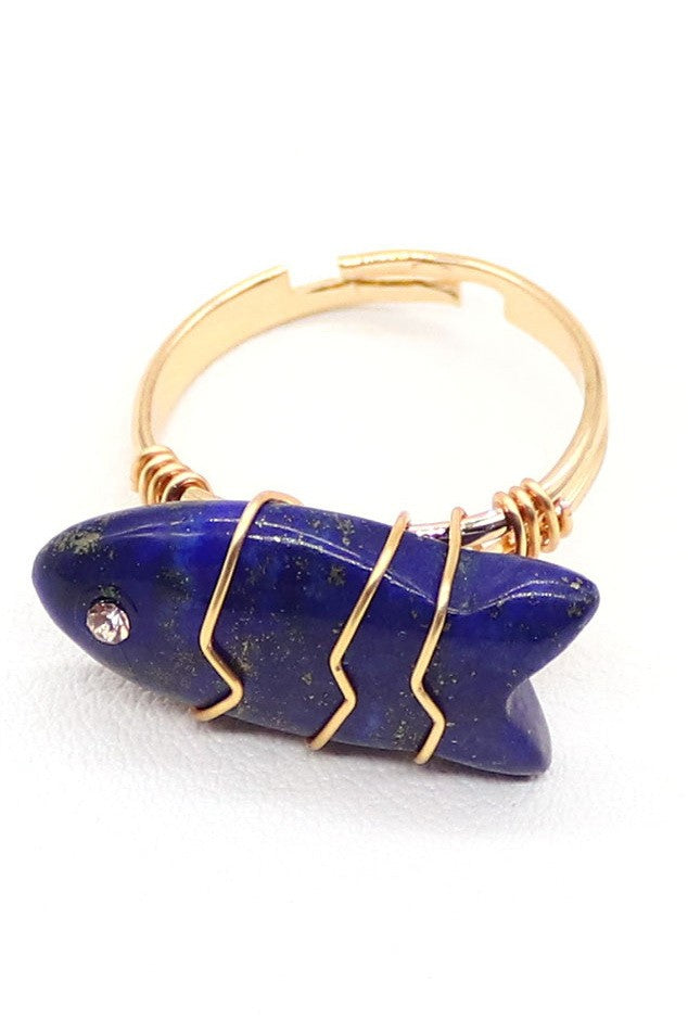 18K STAINLESS STEEL TARNISH FREE STONE RING | 40R132