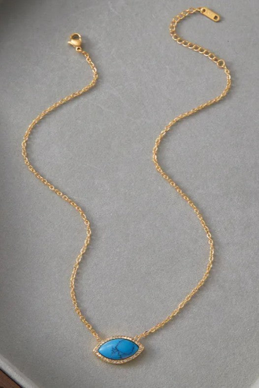 18K STAINLESS STEEL TARNISH FREE SEASHELL NECKLACE| 40NK9658