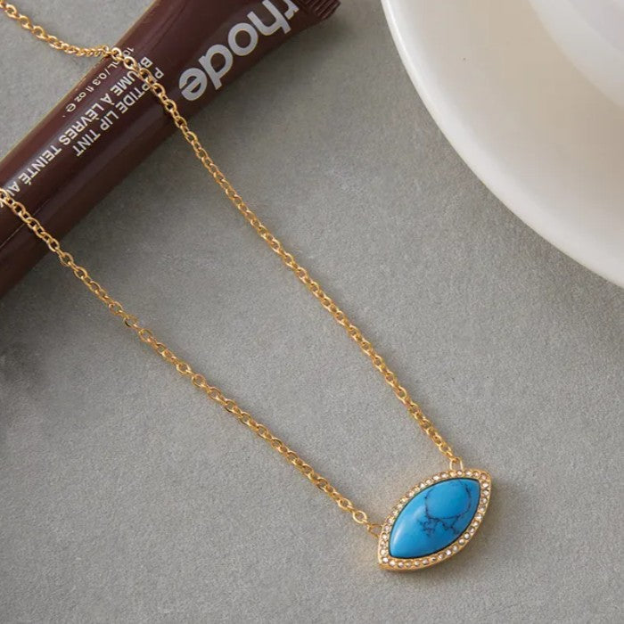 18K STAINLESS STEEL TARNISH FREE SEASHELL NECKLACE| 40NK9658