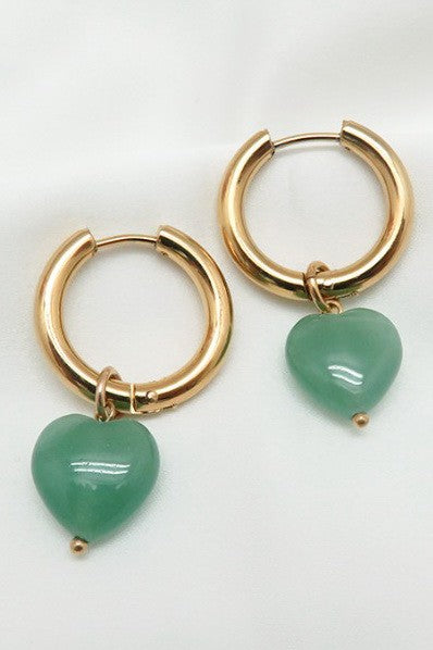 18K STAINLESS STEEL TARNISH FREE DROP EARRINGS | 40E426