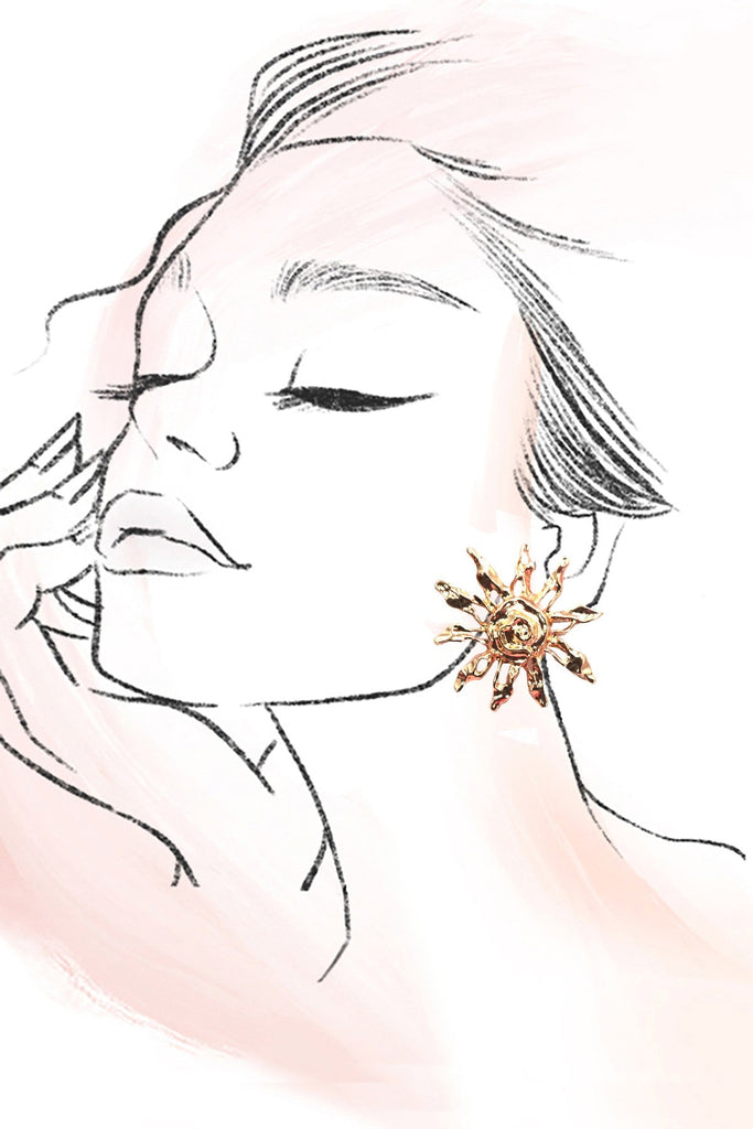 BOLD STATEMENT SUNBLAST STUD EARRINGS | 80E61356