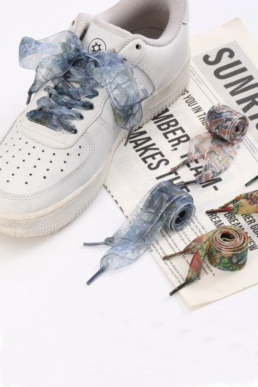 MULTI DESIGN SATIN ORGANZA SHOE LACE | 40SD114