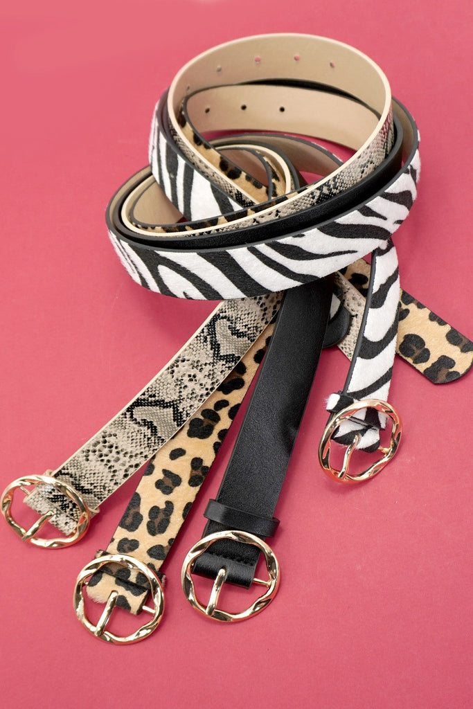 TEXTURED ANGLED OVAL SHAPED BUCKLE | 40BT659