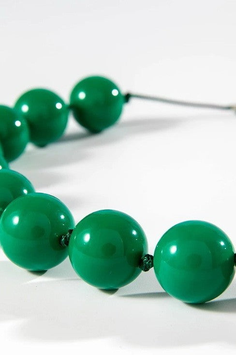 BOHO CHUNKY COLORFUL BEADED STATEMENT NECKLACE | 40NK9606