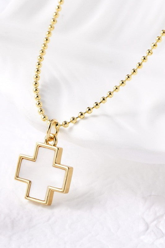 EPOXY RHINESTONE PENDANT NECKLACE | 40NK9607