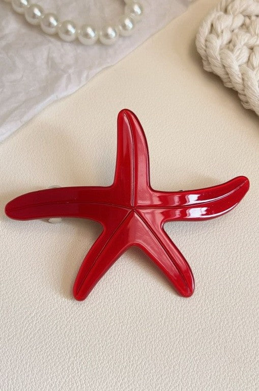 BEACH OCEAN SEA LIFE STARFISH HAIR CLIPS | 40H1015