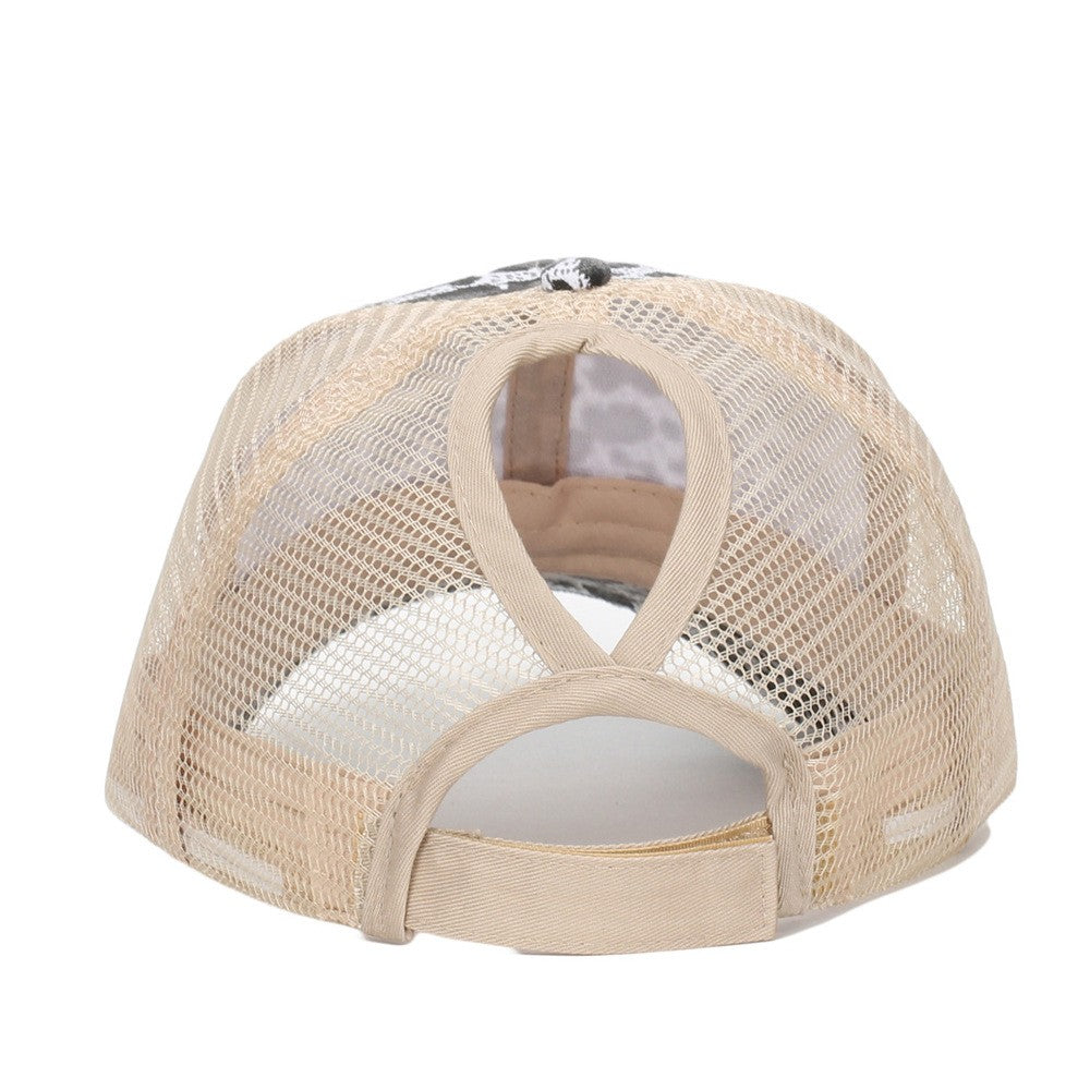 TRUCKER HAT LEOPARD ANIMAL FRONT MESH BACK CAP | 40HW745