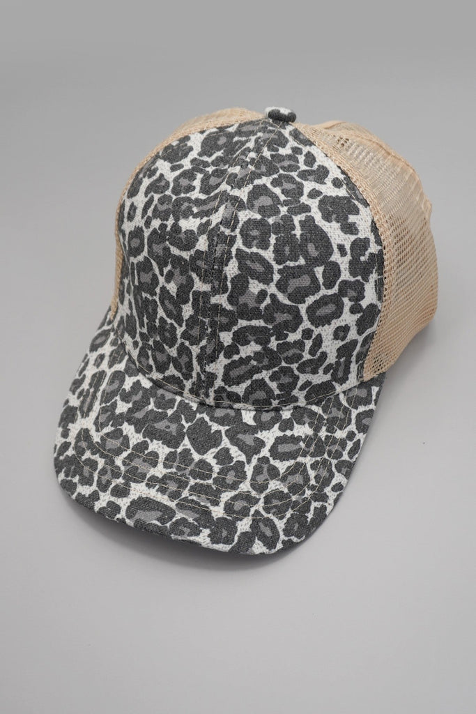 TRUCKER HAT LEOPARD ANIMAL FRONT MESH BACK CAP | 40HW745