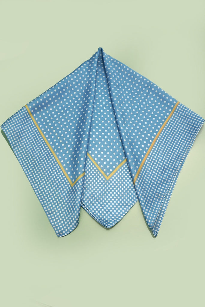 LARGE POLKA DOT PRINT BANDANA SCARF | 40SC696