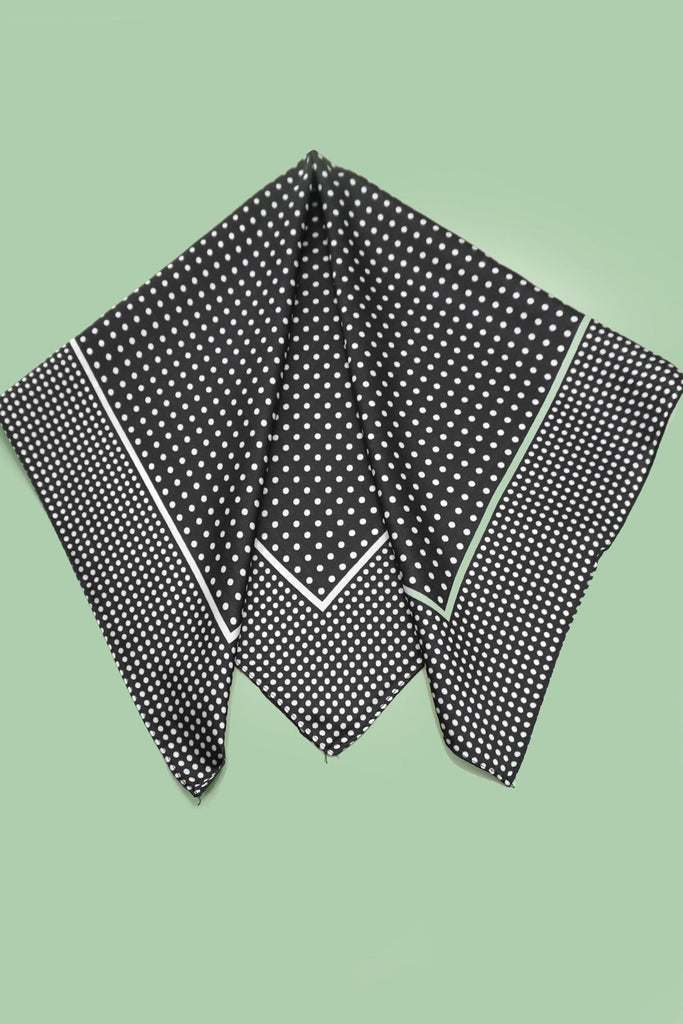 LARGE POLKA DOT PRINT BANDANA SCARF | 40SC696