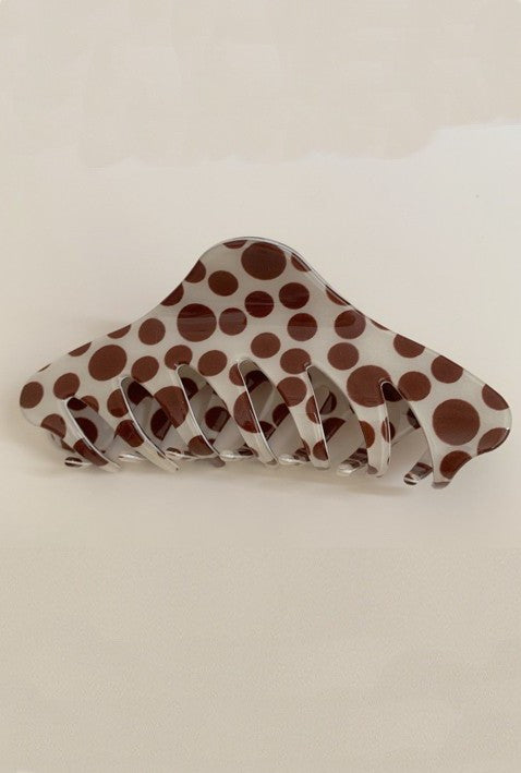 LARGE POLKA DOT HAIR CLAW CLIPS | 40H1019