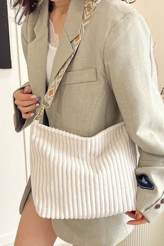 Corduroy AZTEC Guitar Shoulder Strap Tote Bag | 40P584