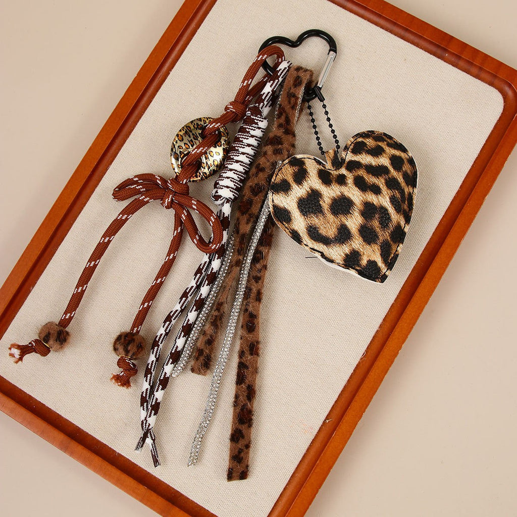 BAG CHARM KEY CHAIN - ANIMAL HEART ROPE | 40KC168
