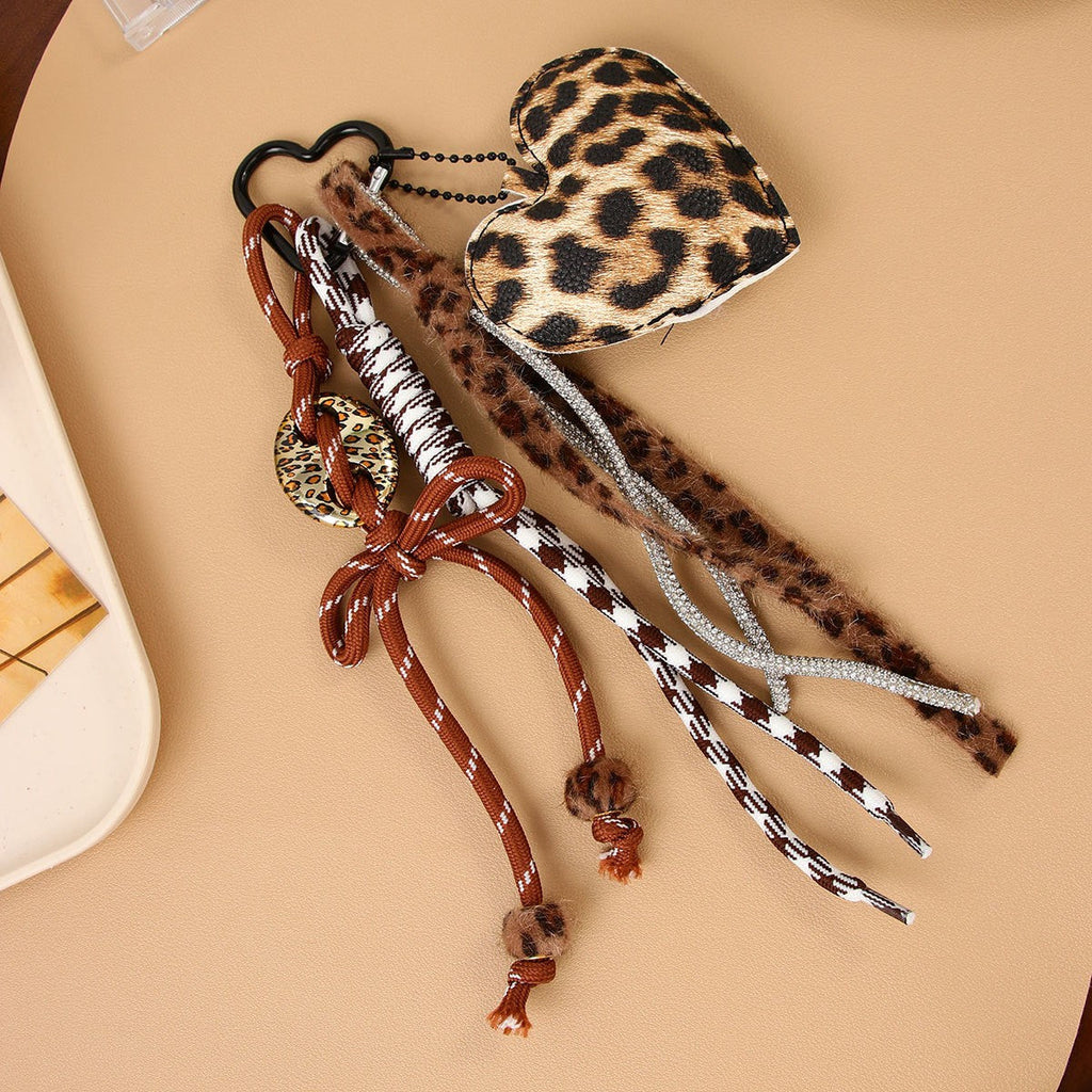 BAG CHARM KEY CHAIN - ANIMAL HEART ROPE | 40KC168