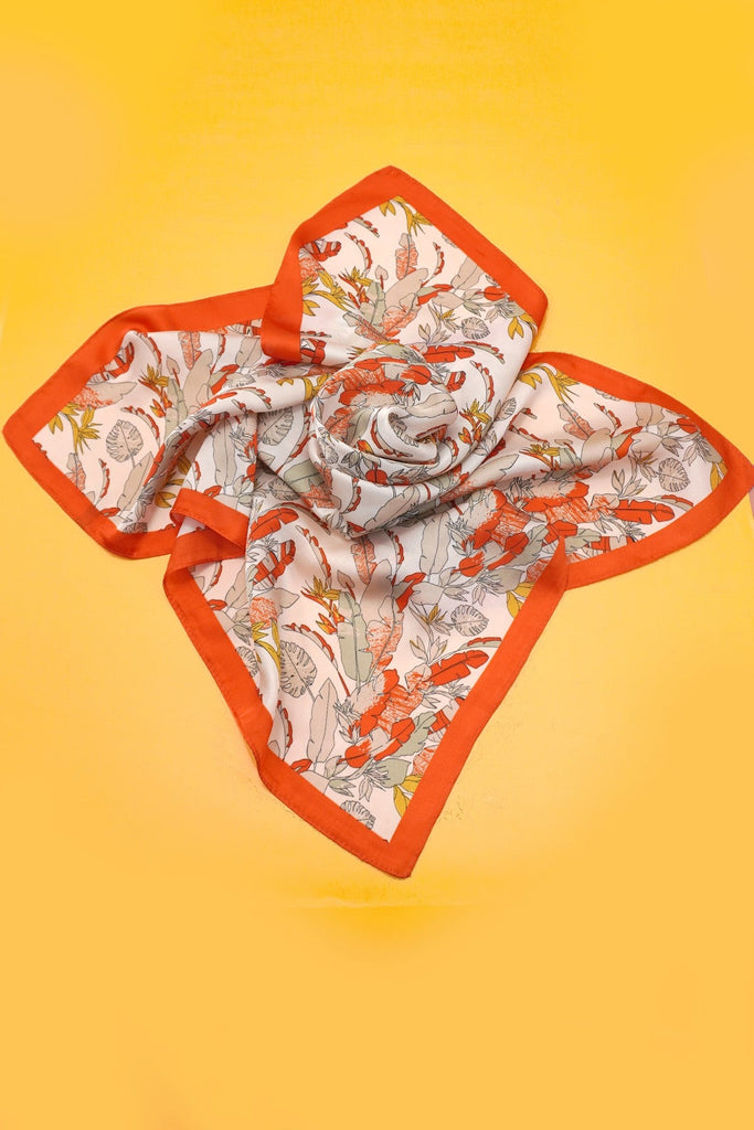 Vintage Floral Print Bandana Scarf | 40SC700