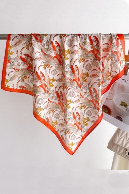 Vintage Floral Print Bandana Scarf | 40SC700