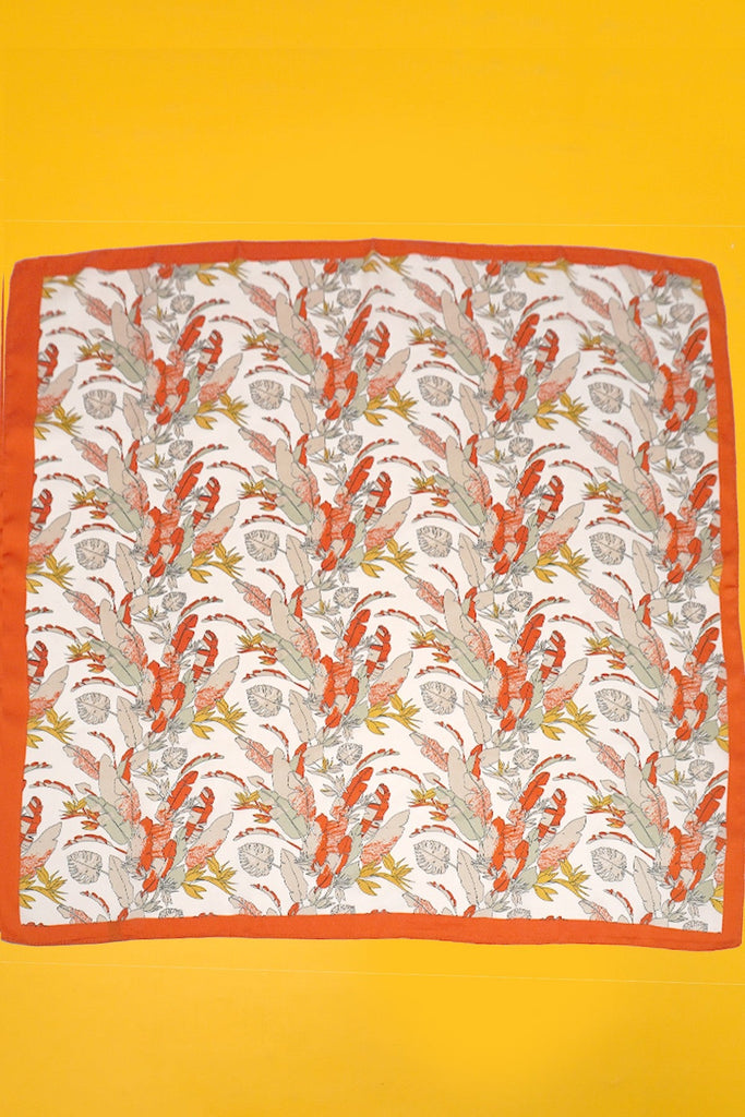 Vintage Floral Print Bandana Scarf | 40SC700