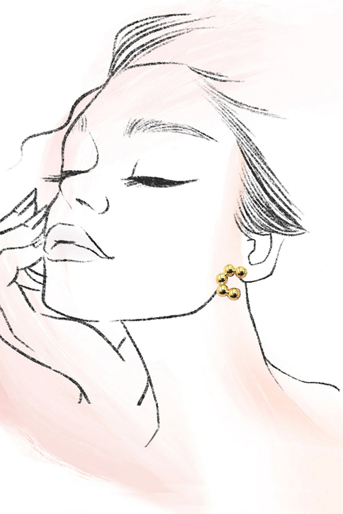 MULTI CLASSIC TRIO HOOP STUD EARRINGS | 40E448