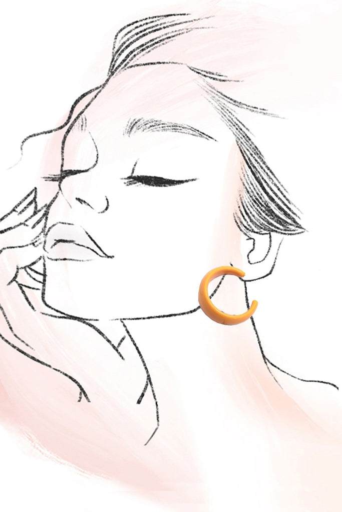 MULTI CLASSIC ACRYLIC HOOP TRIO EARRINGS | 40E449