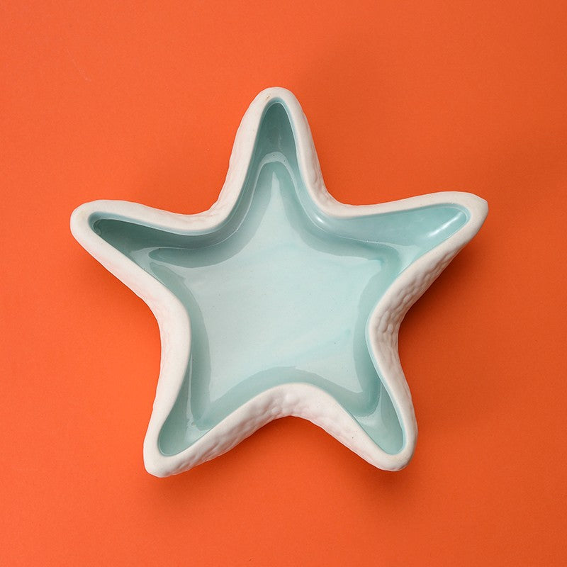 Ceramic Seashell & Starfish Decorative Trinket Dish| 40CP102